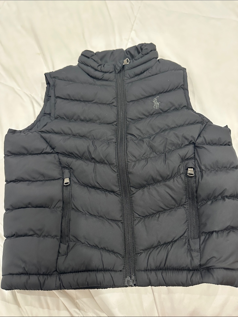 Ralph Lauren Charcoal Quilted Down Vest